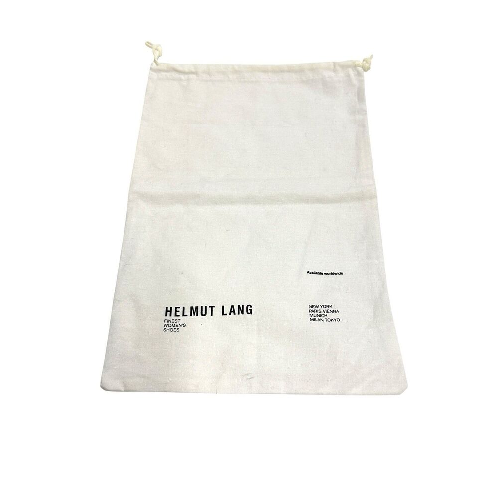 Helmut Lang Dust Bag 13.5" X 8.5" Canvas